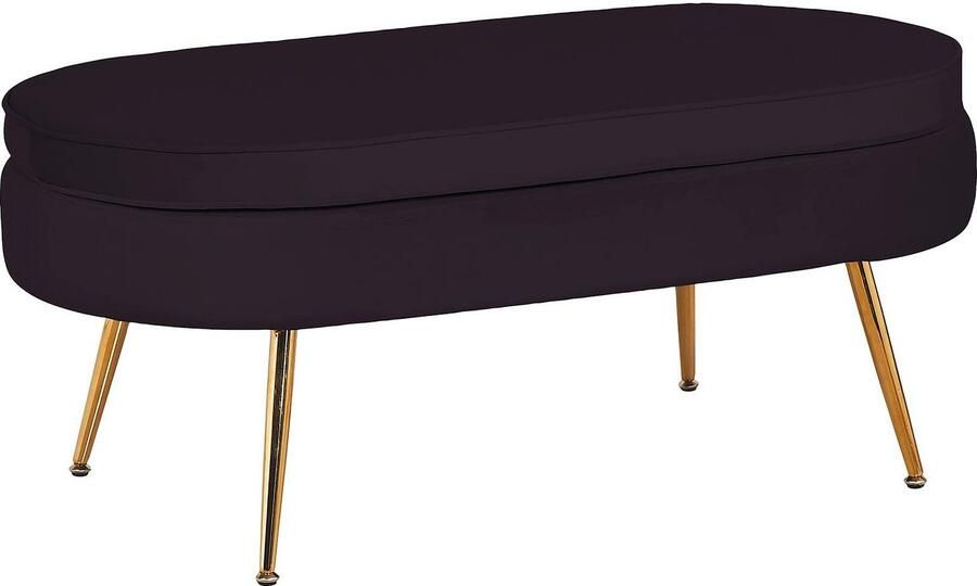 SalesFever Hocker Clam Stijlvolle kruk Elegant design in ovale vorm 99cm breedte - Foto 7