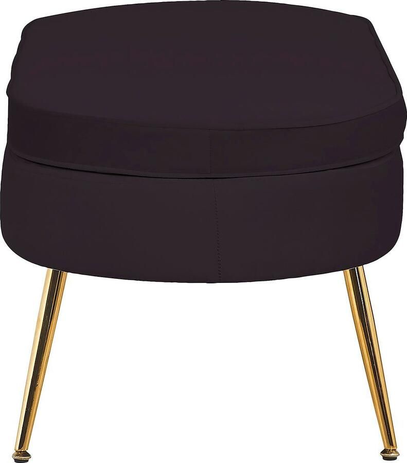 SalesFever Hocker Clam Stijlvolle kruk Elegant design in ovale vorm 99cm breedte - Foto 4