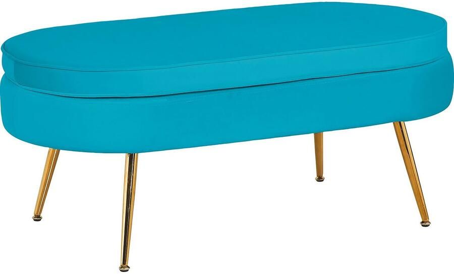 SalesFever Hocker Clam Stijlvolle kruk Elegant design in ovale vorm 99cm breedte - Foto 7