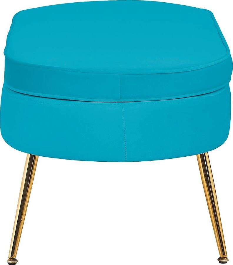 SalesFever Hocker Clam Stijlvolle kruk Elegant design in ovale vorm 99cm breedte - Foto 4