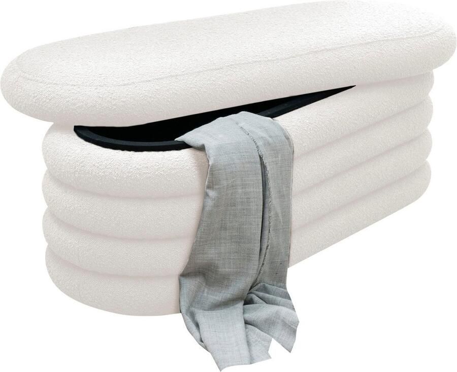SalesFever Hocker Comfortabele kruk met stijl Praktische opbergruimte in aantrekkelijk design - Foto 2
