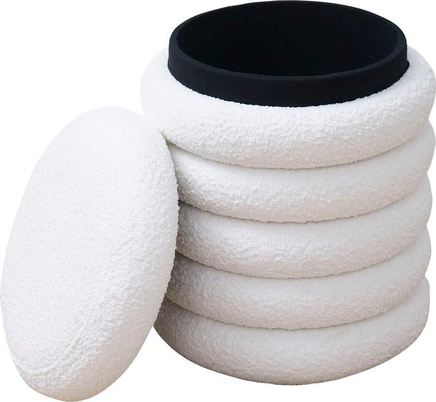 SalesFever Hocker Comfortabele kruk met stijl Praktische opbergruimte in elegant design - Foto 2
