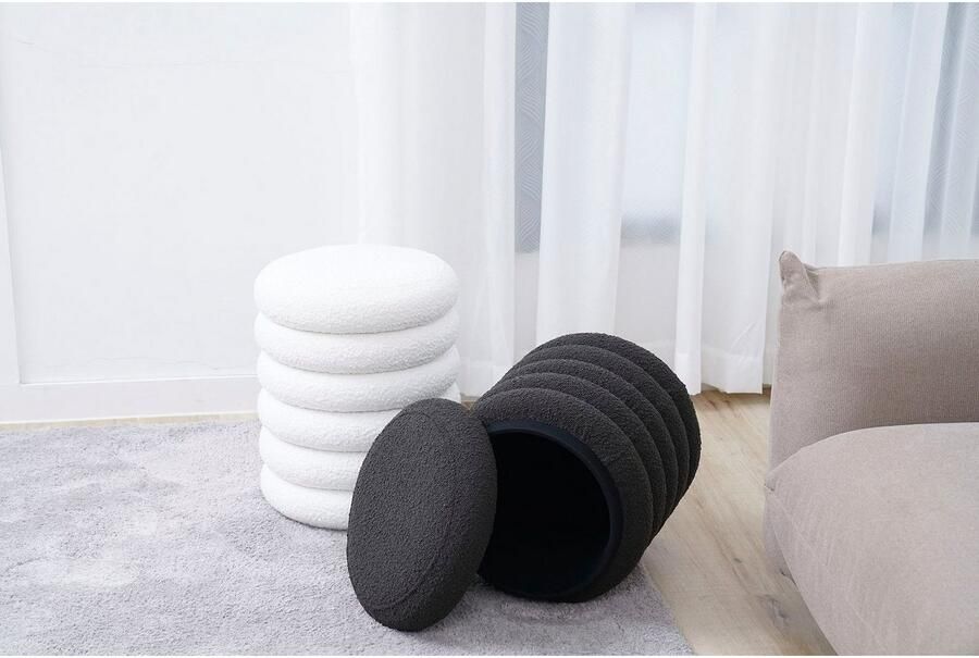 SalesFever Hocker Comfortabele kruk met stijl Praktische opbergruimte in elegant design - Foto 5