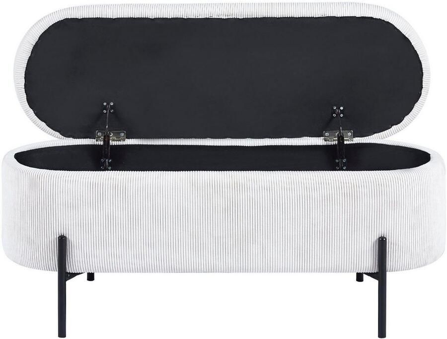 SalesFever Hockerbank im stilvollen Look scharnierend met opbergfunctie - Foto 2