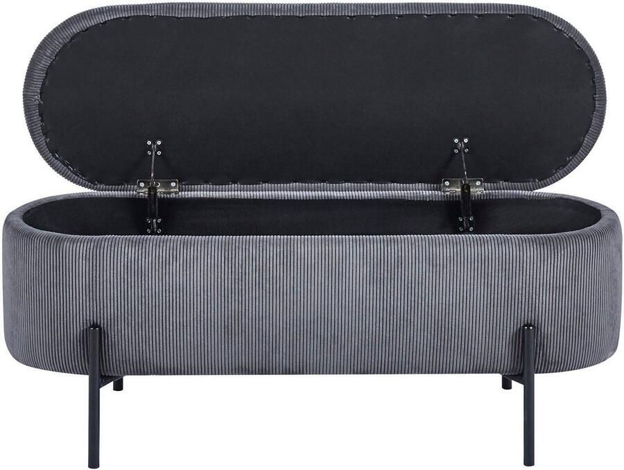 SalesFever Hockerbank im stilvollen Look scharnierend met opbergfunctie - Foto 2