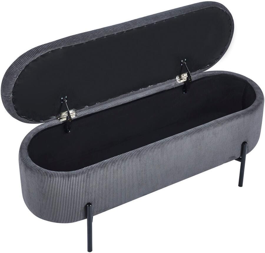 SalesFever Hockerbank im stilvollen Look scharnierend met opbergfunctie