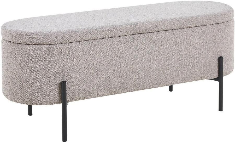 SalesFever Hockerbank im stilvollen Look scharnierend met opbergfunctie - Foto 5