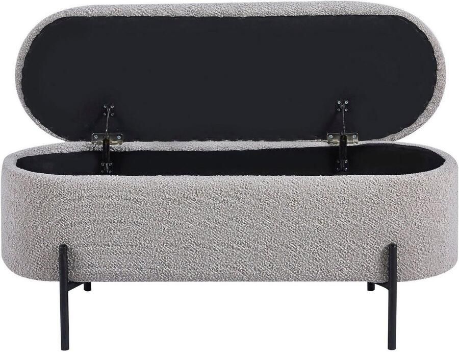 SalesFever Hockerbank im stilvollen Look scharnierend met opbergfunctie - Foto 2