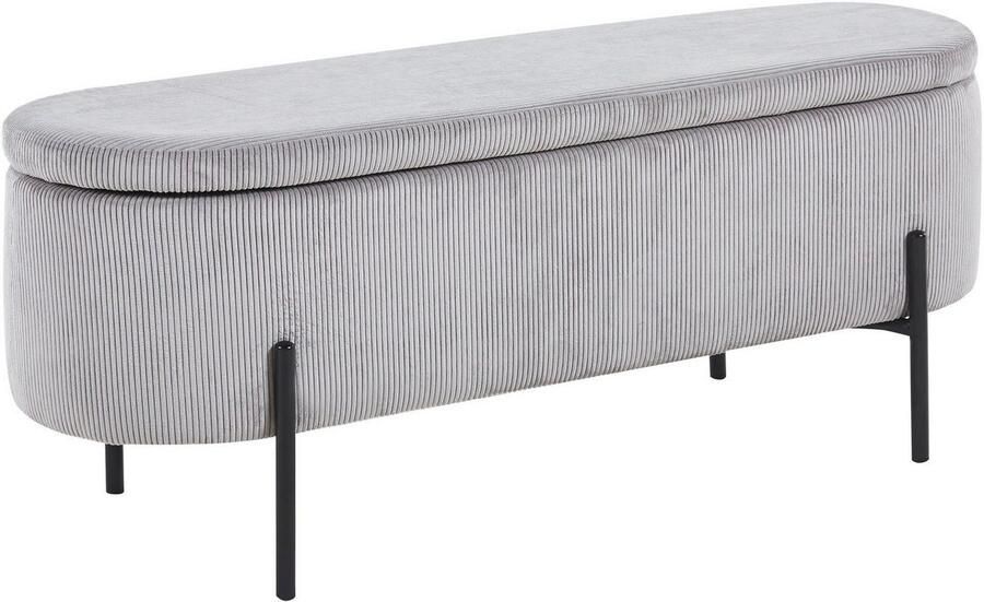 SalesFever Hockerbank im stilvollen Look scharnierend met opbergfunctie - Foto 5