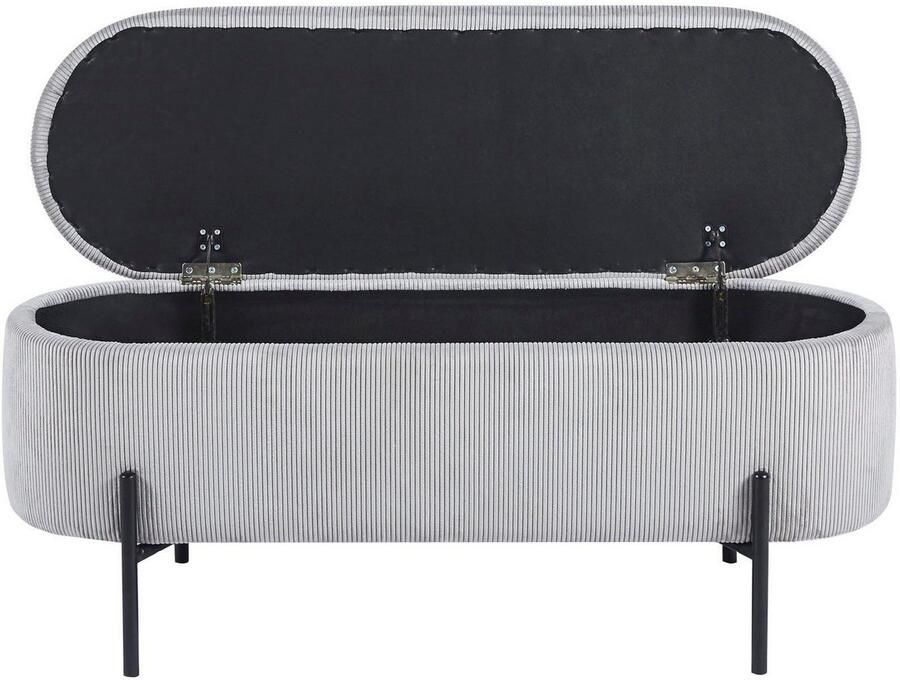 SalesFever Hockerbank im stilvollen Look scharnierend met opbergfunctie - Foto 2