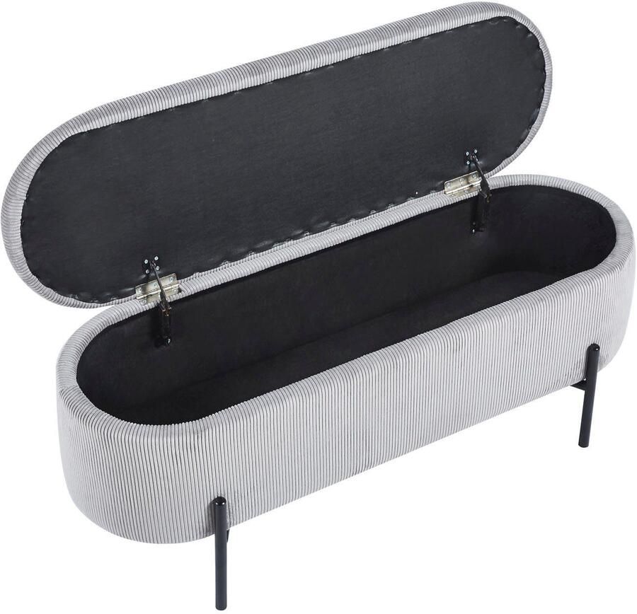 SalesFever Hockerbank im stilvollen Look scharnierend met opbergfunctie