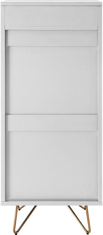 SalesFever Hoge kast Bolton Elegante Schubkastenkommode Spiegel in klepdeksel kast met make-upvak ladekast - Foto 6