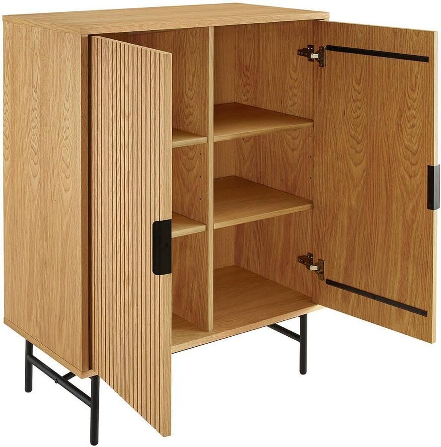 SalesFever Kast Visby Stilvolles Sideboard für den Wohnbereich Eiken echt houtfineer - Foto 2