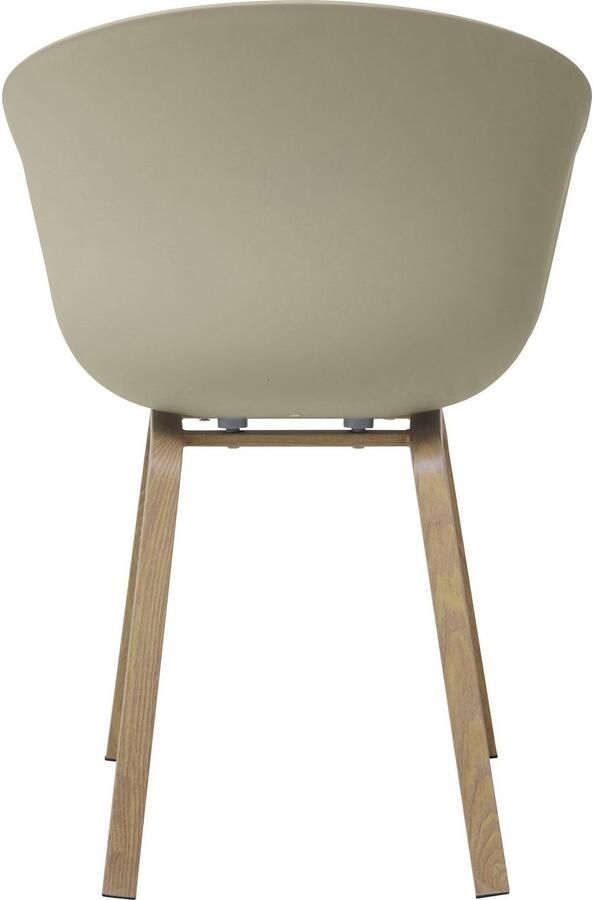 SalesFever Kuipstoel Lund Designer Schalenstuhl-Set Metalen poten in hout-look (set 2 stuks) - Foto 3