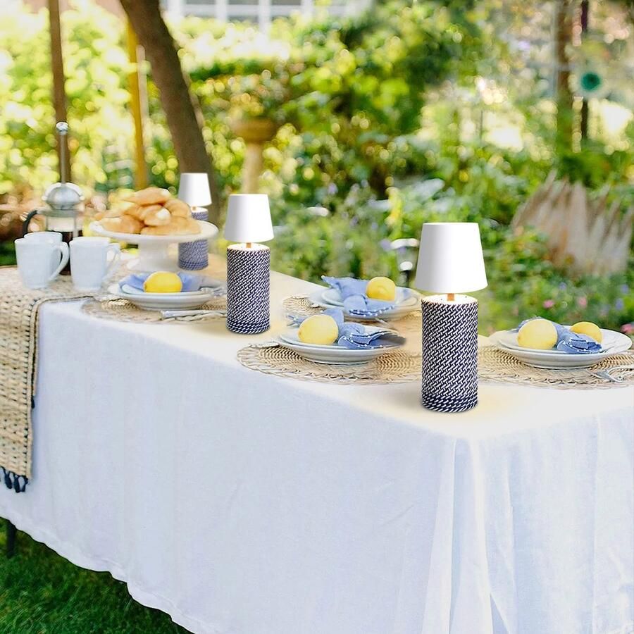 SalesFever Led-tafellamp Accu draagbaar en oplaadbaar traploos dimmen (1 stuk)