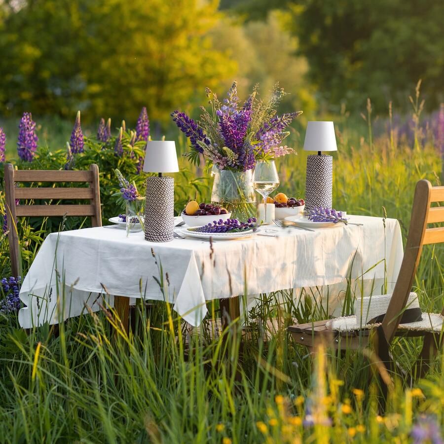 SalesFever Led-tafellamp Accu draagbaar en oplaadbaar traploos dimmen (1 stuk) - Foto 2