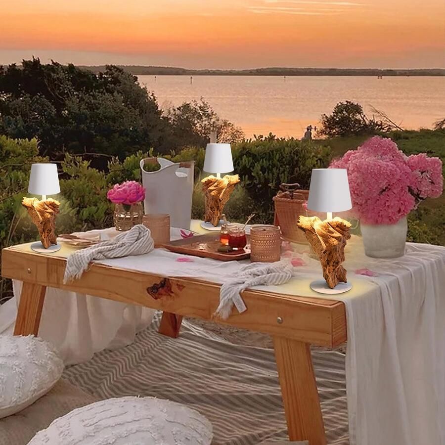 SalesFever Led-tafellamp Accu draagbaar en oplaadbaar traploos dimmen (1 stuk) - Foto 2