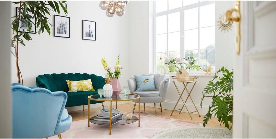 SalesFever 2-zitsbank Clam Comfort Duo-zitplaats Schelpdesign-breedte 136 cm: Pure extravagantie - Foto 10