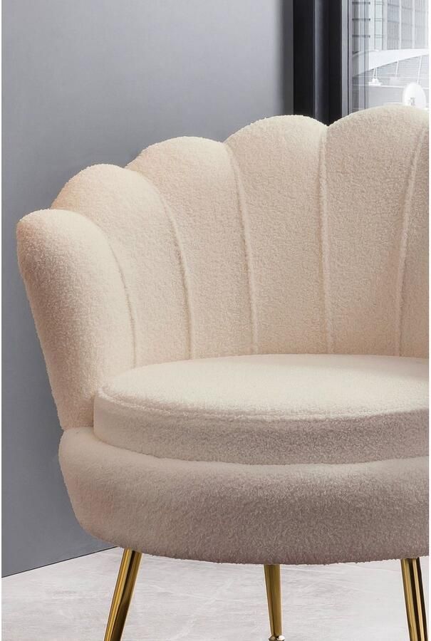 SalesFever Loungestoel Loungesessel: Entspannung pur opvallend schelpdesign - Foto 4