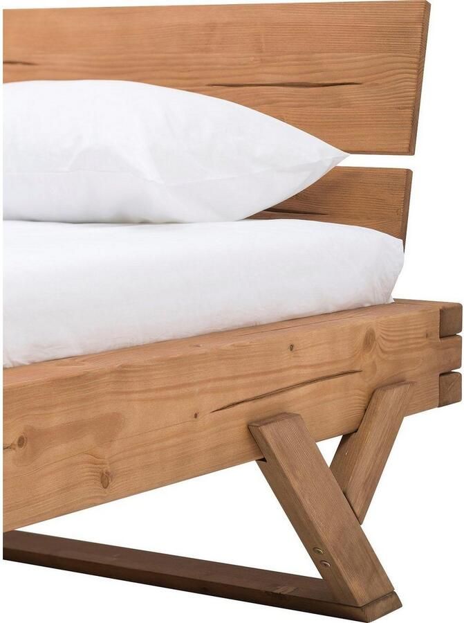 SalesFever Massief houten ledikant Eik: Elegantes Massivholzbett - Foto 2