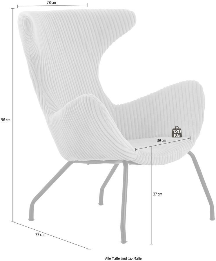 SalesFever Relaxfauteuil Oslo Komfortabler Relaxsessel zum Entspannen Oorfauteuil in een modern design - Foto 4