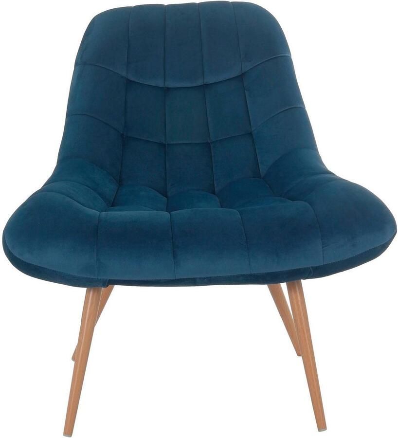 SalesFever Relaxfauteuil Toulon Komfortabler Loungesessel met xxl-stiksels met zwarte of naturelkleurige poten - Foto 2