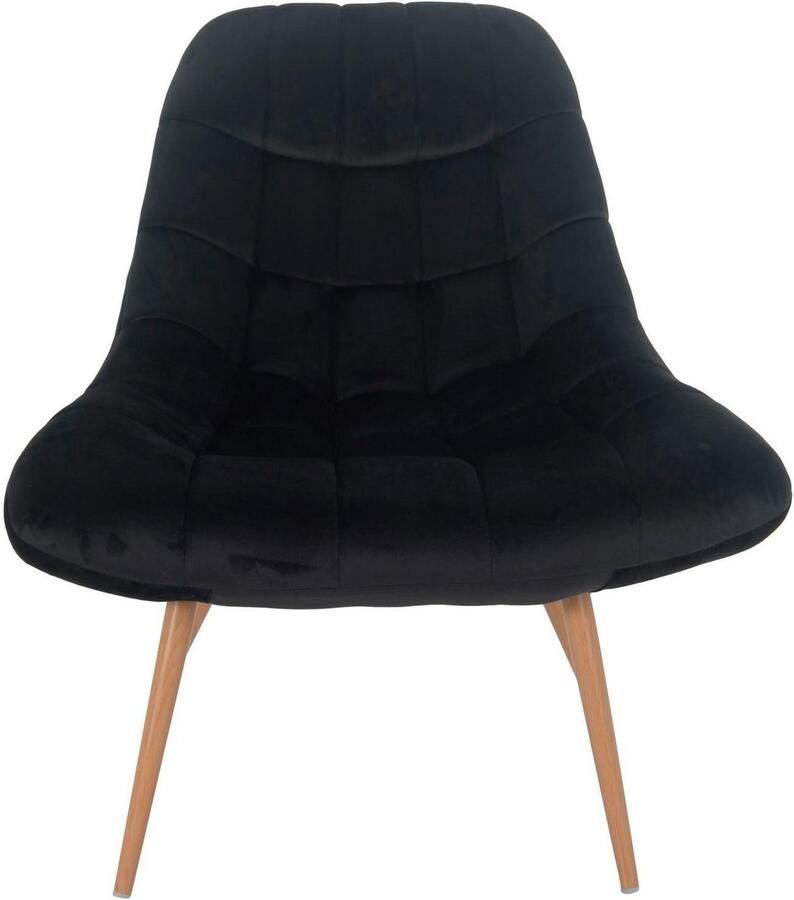 SalesFever Relaxfauteuil Toulon Comfortabele loungestoel met xxl-stiksels met zwarte of naturelkleurige poten - Foto 4