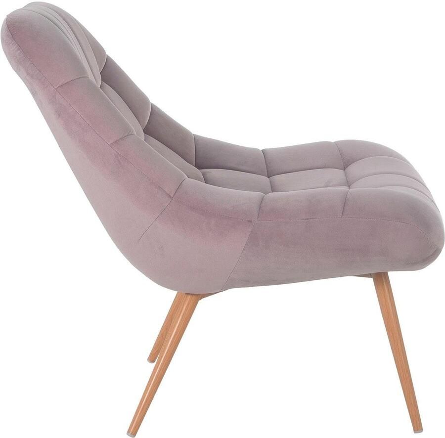 SalesFever Relaxfauteuil Toulon Komfortabler Loungesessel met xxl-stiksels met zwarte of naturelkleurige poten