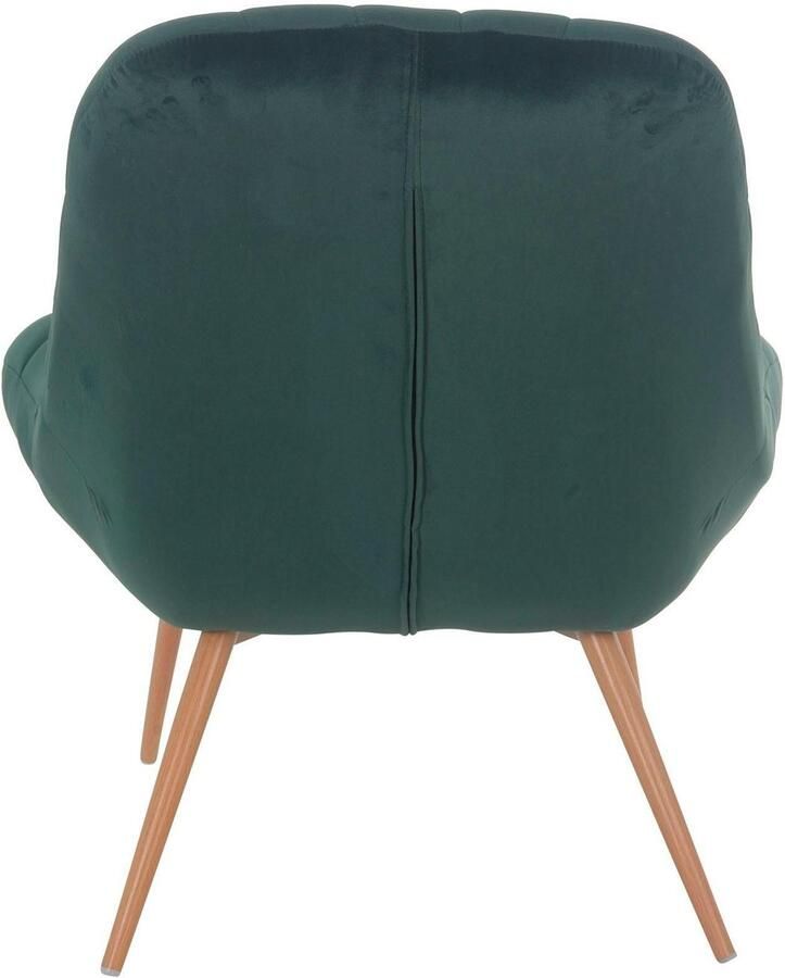 SalesFever Relaxfauteuil Toulon Komfortabler Loungesessel met xxl-stiksels met zwarte of naturelkleurige poten - Foto 4