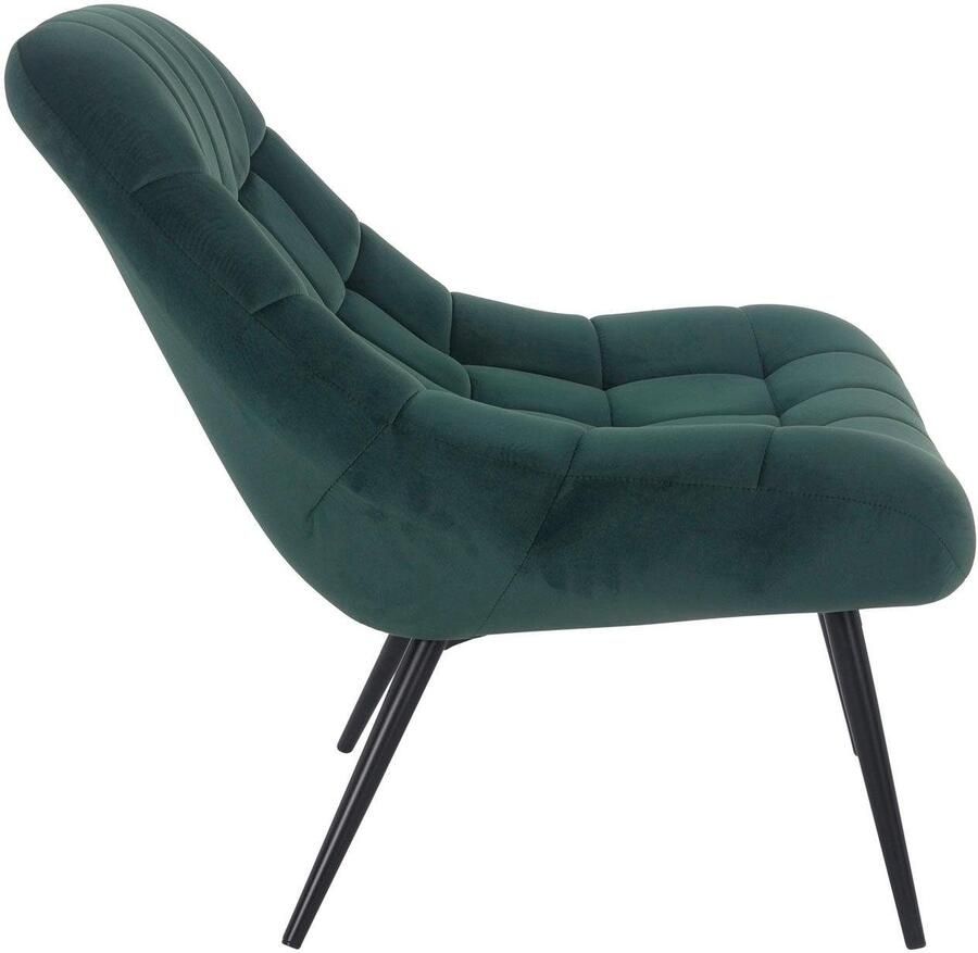 SalesFever Relaxfauteuil Toulon Comfortabele loungestoel met xxl-stiksels met zwarte of naturelkleurige poten - Foto 3
