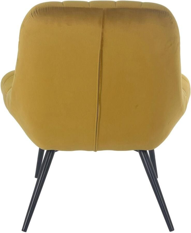 SalesFever Relaxfauteuil Toulon Comfortabele loungestoel met xxl-stiksels met zwarte of naturelkleurige poten - Foto 6