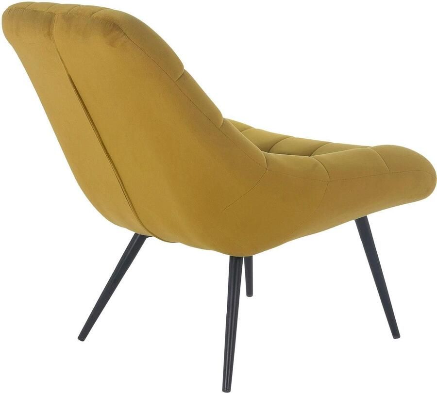 SalesFever Relaxfauteuil Toulon Comfortabele loungestoel met xxl-stiksels met zwarte of naturelkleurige poten - Foto 4