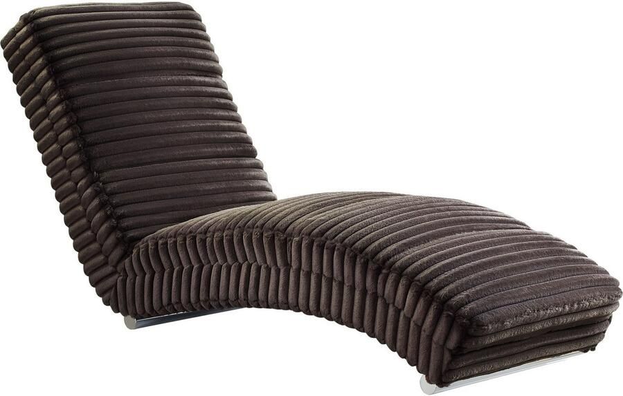 SalesFever Relaxstoel Komfortable Relaxliege met kruisstepping bekledingsstof oeko-tex gecertificeerd en pfc-vrij - Foto 4