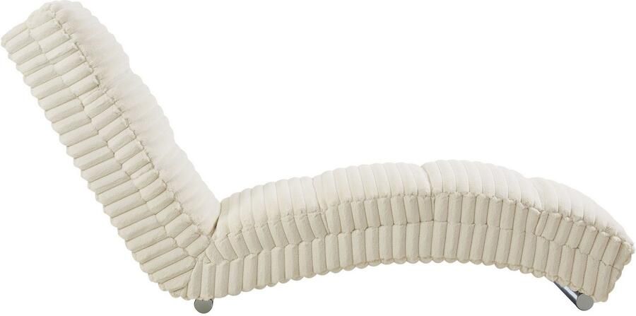 SalesFever Relaxstoel Komfortable Relaxliege met kruisstepping bekledingsstof oeko-tex gecertificeerd en pfc-vrij - Foto 5