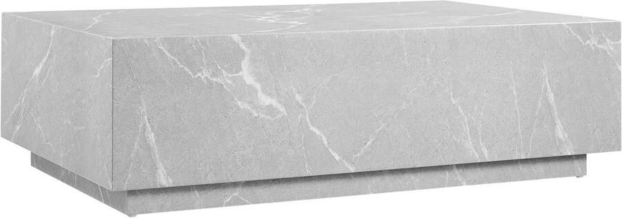 SalesFever Salontafel Almeria Beistelltisch: Stilvoller Couchtisch 120 75 cm rechthoekig 120x75 cm in marmerlook gefolieerd - Foto 3