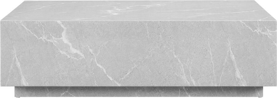 SalesFever Salontafel Almeria Beistelltisch: Stilvoller Couchtisch 120 75 cm rechthoekig 120x75 cm in marmerlook gefolieerd - Foto 2