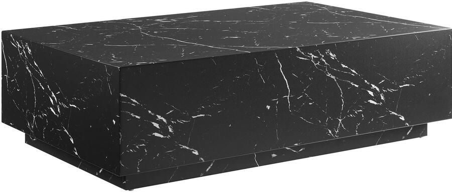 SalesFever Salontafel Almeria Beistelltisch: Stilvoller Couchtisch 120 75 cm rechthoekig 120x75 cm in marmerlook gefolieerd - Foto 9