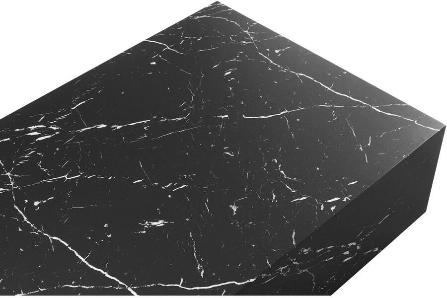 SalesFever Salontafel Almeria Beistelltisch: Stilvoller Couchtisch 120 75 cm rechthoekig 120x75 cm in marmerlook gefolieerd - Foto 5