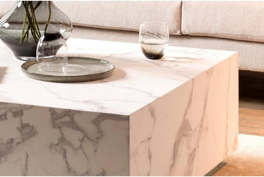 Artistiq Living Artistiq Salontafel Marlenne Marmerlook 90 x 90cm Vierkant - Foto 5