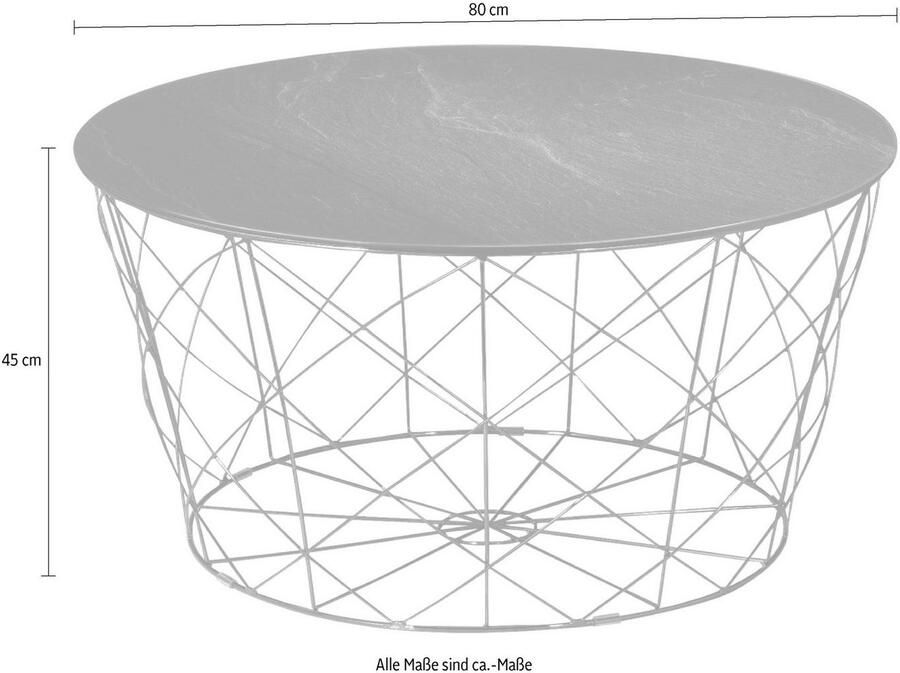 SalesFever Salontafel Caorle Couchtisch: Harmonisches Wohnambiente Mandframe - Foto 2