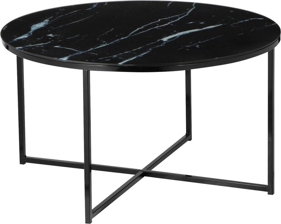 SalesFever Salontafel Caorle salontafel in elegante stijl Elegant design met marmerlook-tafelblad - Foto 5
