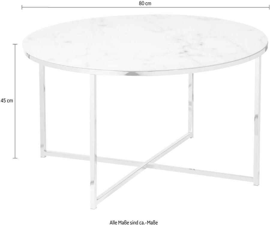 SalesFever Salontafel Caorle Couchtisch im eleganten Stil Tafelblad in marmerlook - Foto 3