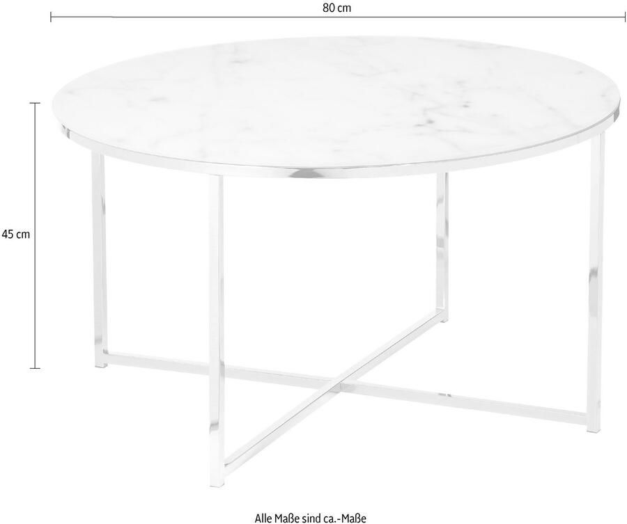 SalesFever Salontafel Caorle Couchtisch im eleganten Stil Tafelblad in marmerlook - Foto 3