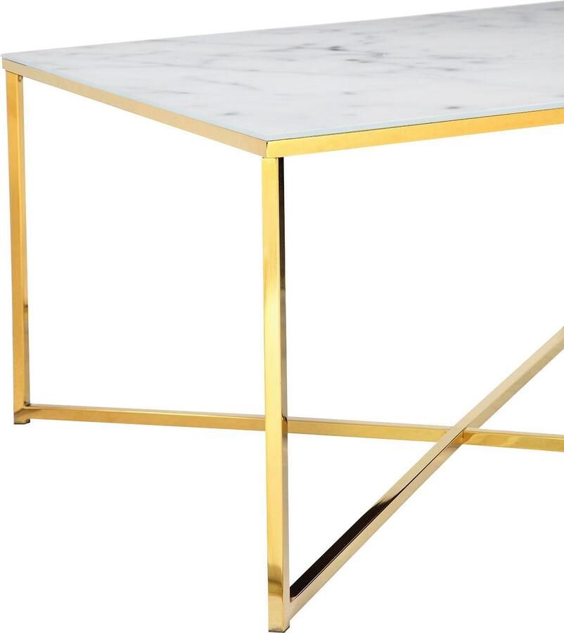 SalesFever Salontafel Caorle salontafel in elegante stijl Elegantie ontmoet functie: tafelblad in marmeroptiek - Foto 3