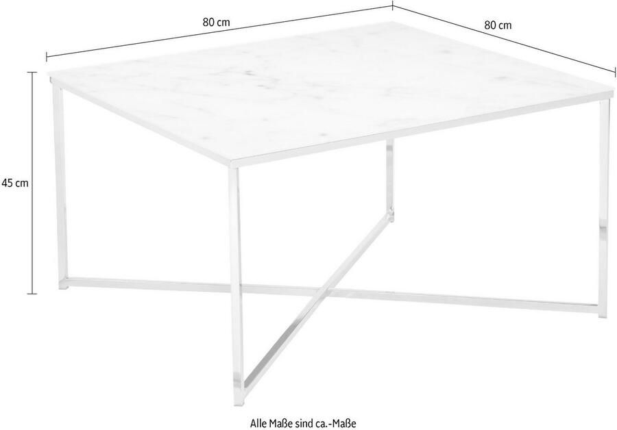 SalesFever Salontafel Caorle Couchtisch im eleganten Stil Tafelblad in marmerlook - Foto 4