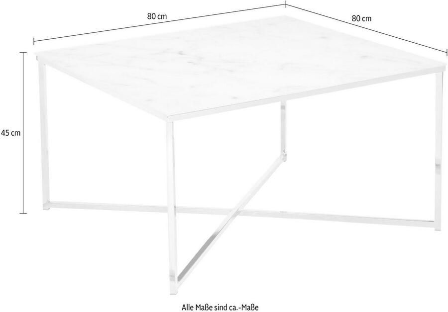 SalesFever Salontafel Caorle Couchtisch im eleganten Stil Tafelblad in marmerlook - Foto 4