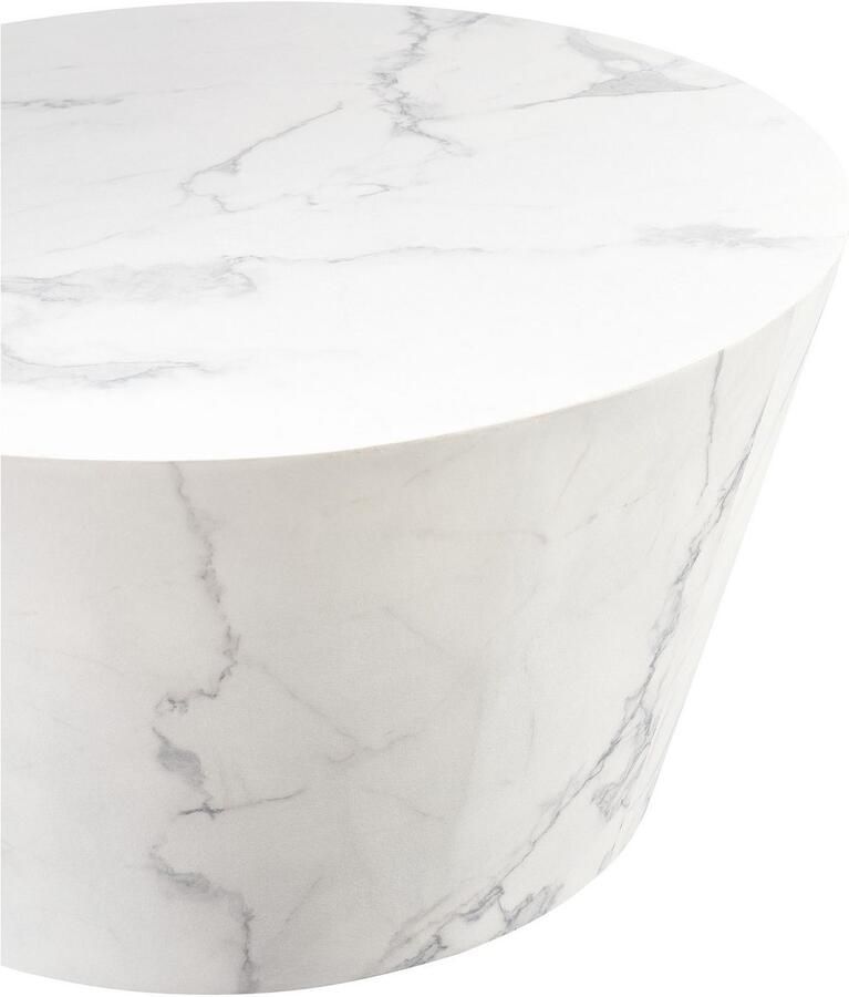 SalesFever Salontafel Couchtisch im minimalistischen Stil gefolieerd in marmerlook (1 stuk) - Foto 2