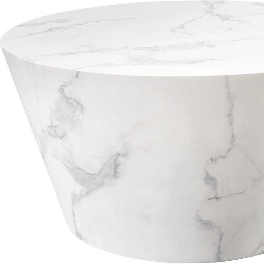 SalesFever Salontafel Couchtisch im minimalistischen Stil gefolieerd in marmerlook (1 stuk)