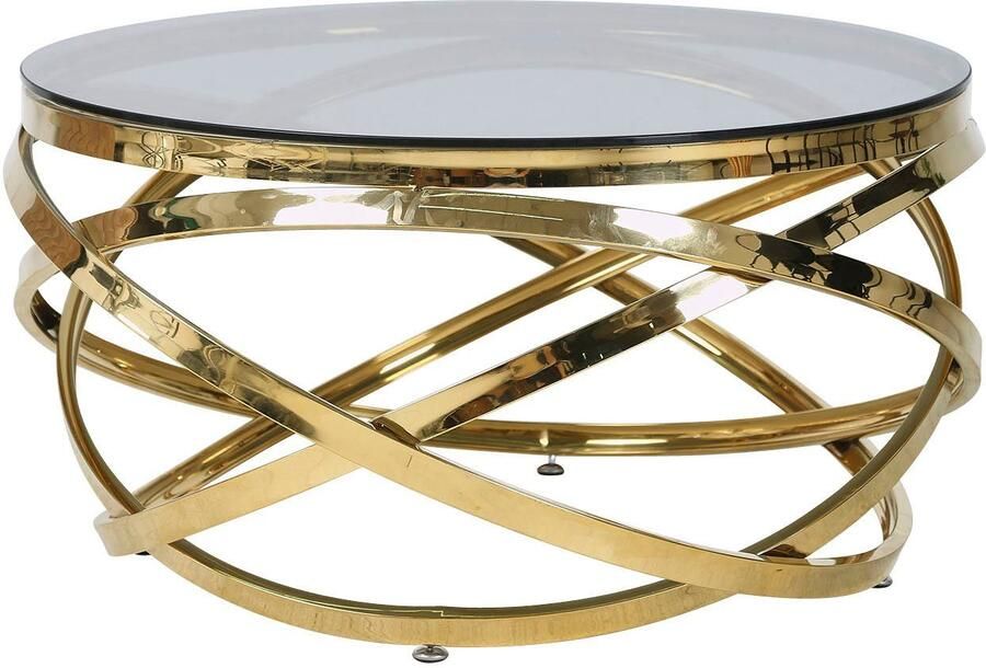 SalesFever Salontafel Couchtisch im trendigen Look Frame gemaakt van roestvrij edelstaal - Foto 2