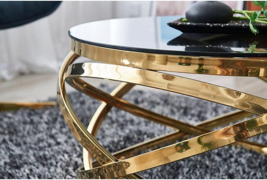 SalesFever Salontafel Couchtisch im trendigen Look Frame gemaakt van roestvrij edelstaal - Foto 8